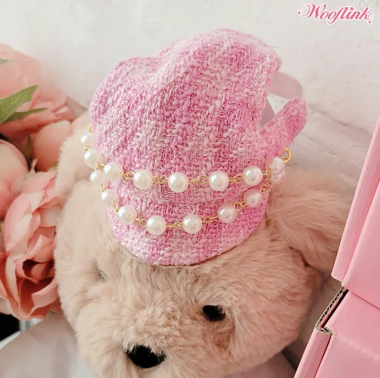 Wooflink Tweed Cap 2 - Pink - Image 2