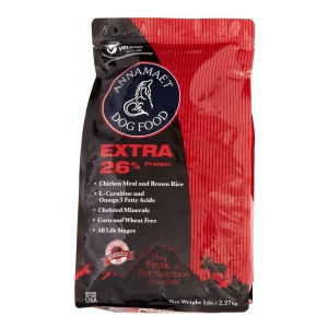 Annamaet 26% Extra Dry Dog Food - 5 lb Bag