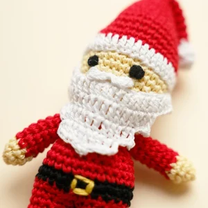 SMALL SANTA DOG TOY