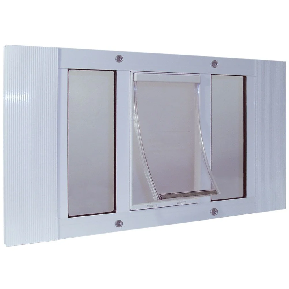 Ideal Pet Aluminum Sash Window Pet Door Medium 23" - 28"