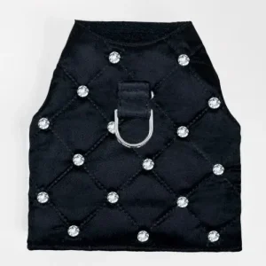Glamour Baby Dog Harness: Caviar