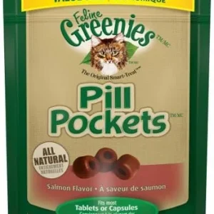 Greenies Pill Pockets for Cats Salmon Treats - 3 oz