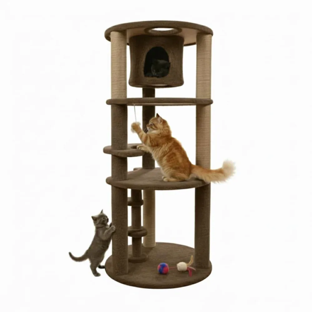 Furrlovers Multi Level Cat Tree with Condo & Jute Scratching Posts