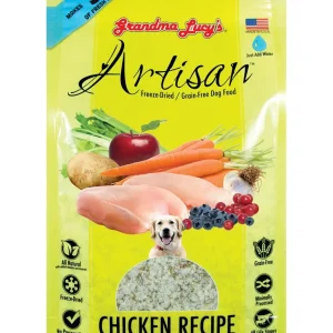 Grandma Lucy's Artisan Grain-Free Chicken Freeze-Dried Dog Food - 1 lb Bag