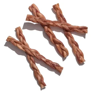 Jack & Pup Displays 6" Braided Bully Sticks Dog Bully Sticks - 40 ct