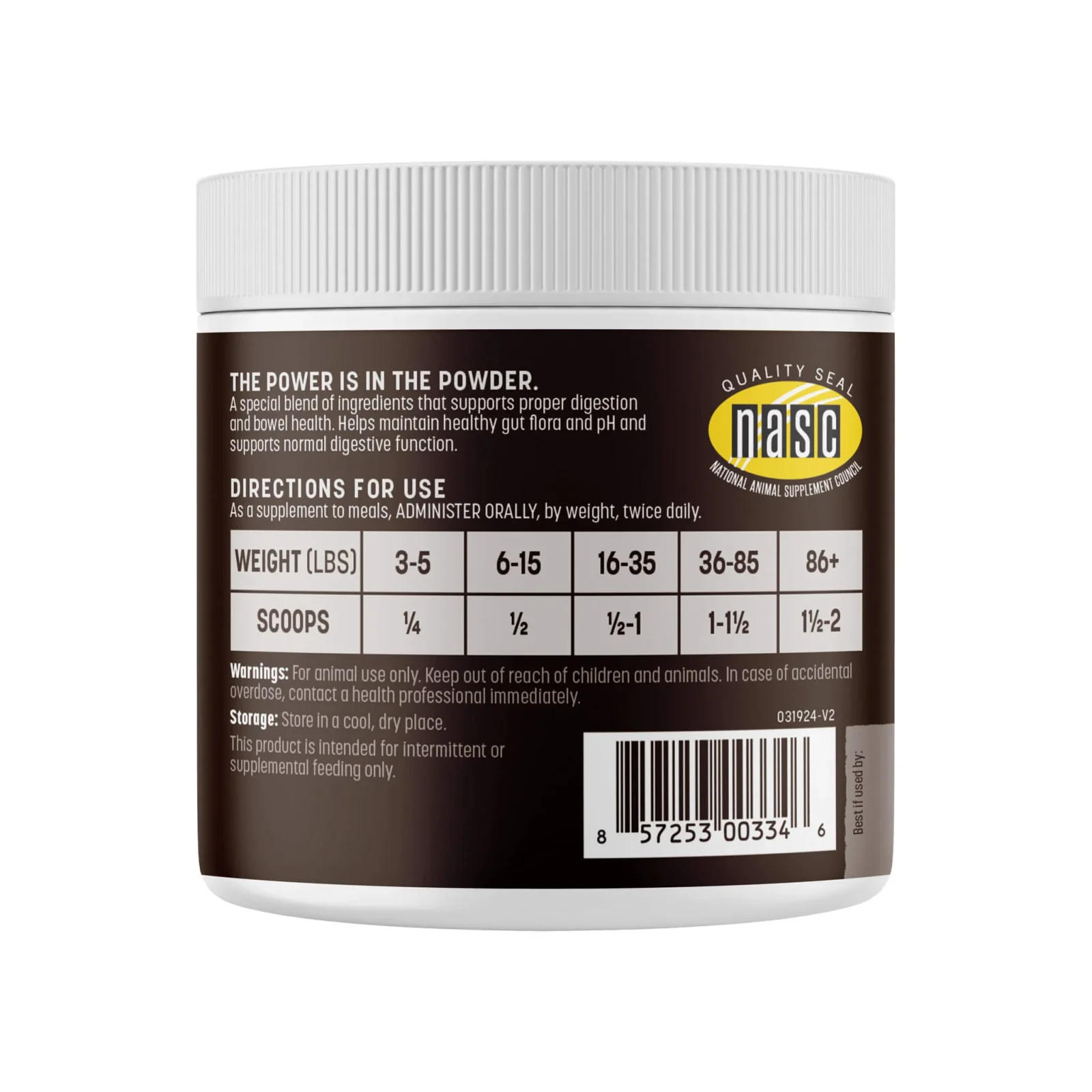 Earth Animal Healthy Digestion Nutritional Supplement Powder for Cats & Dogs - Image 2
