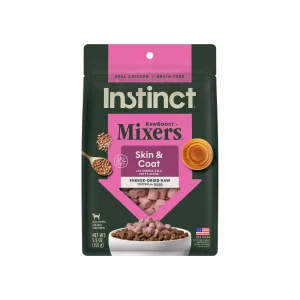 Instinct Raw Boost Mixers Freeze Dried Skin & Coat Health Topper for Dogs
