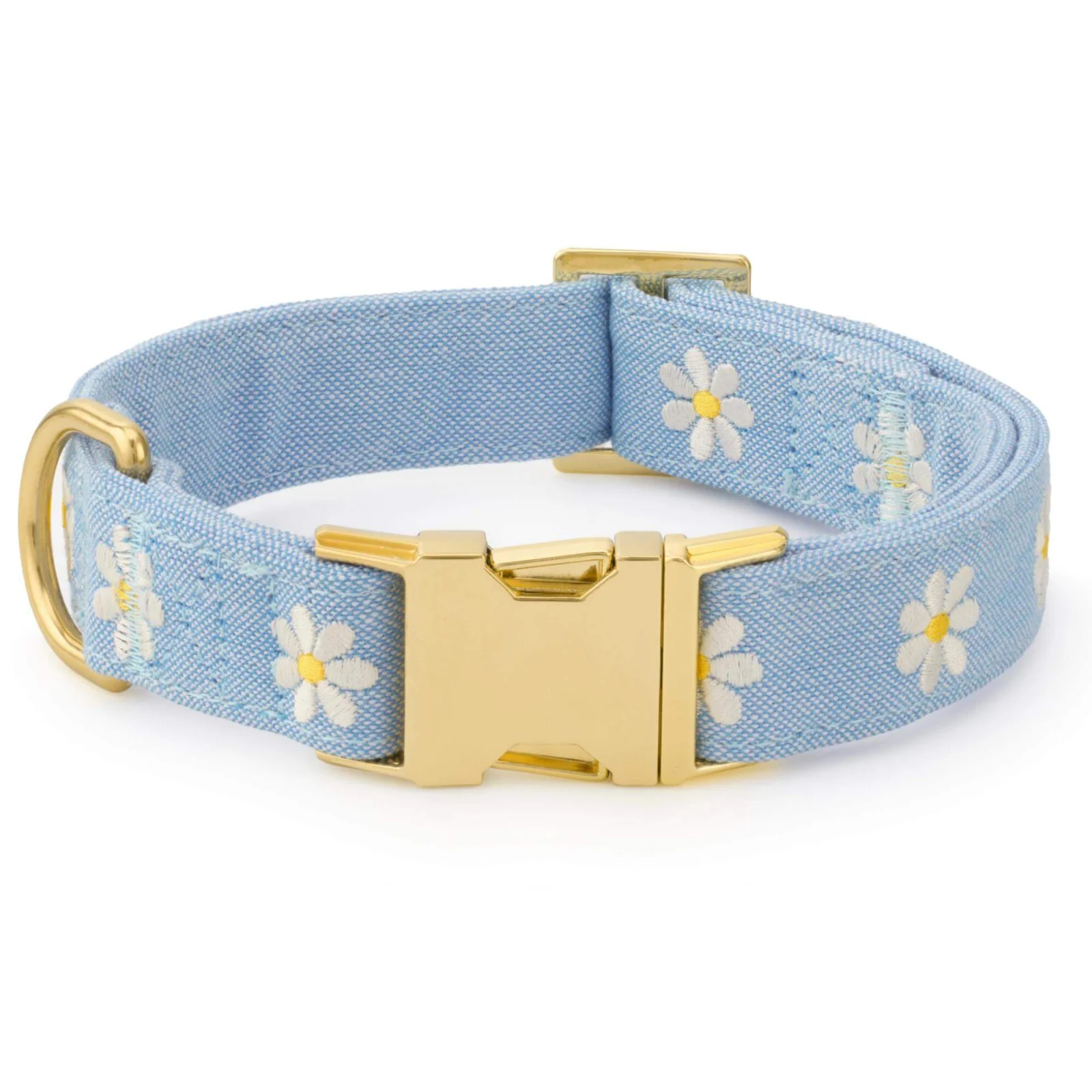 Daisy Embroidered Dog Collar - Image 2