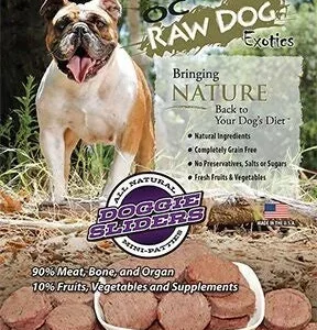 OC Raw Frozen Foods Rabbit & Produce Sliders Raw Frozen Dog Food - 4 lb Bag