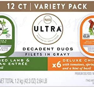 Nutro Ultra Grain-Free Lamb & Chicken Variety Pack Wet Dog Food Trays - 3.5 oz - 12 Count