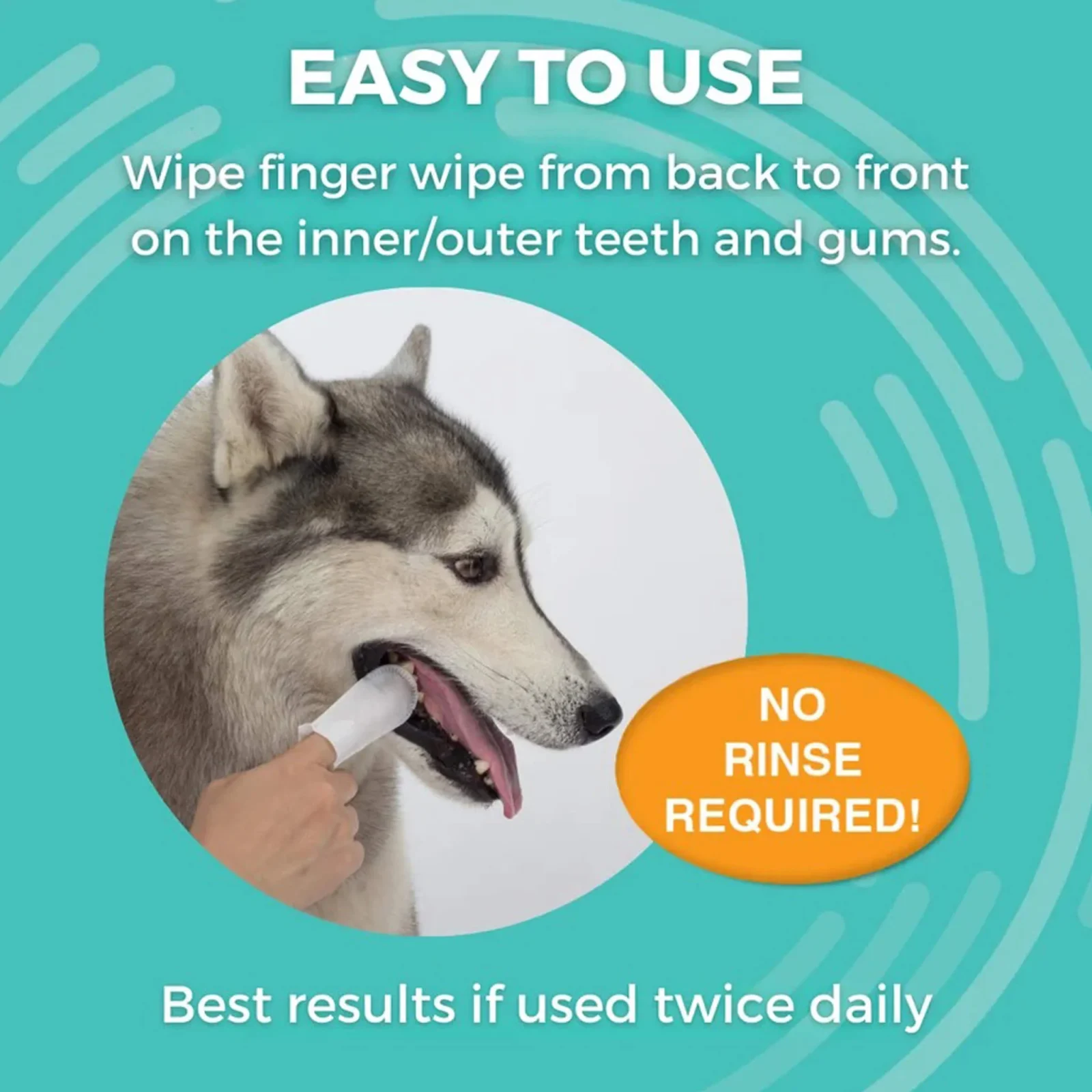 Nootie Medicated Dental Finger Wipes for Dogs - Image 2