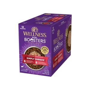 Wellness Bowl Boosters Simply Shreds Wet Dog Food Topper
