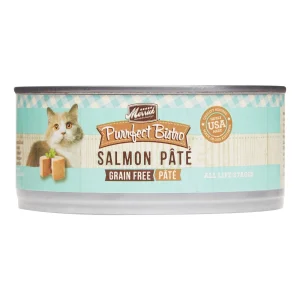 Merrick Purrfect Bistro Grain Free Salmon Pâté Canned Cat Food - 5.5 oz Cans - Case of 24