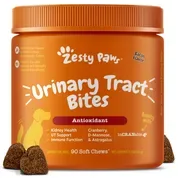 Zesty Paws Urinary Tract Bites Soft Chew Antioxidant Supplement for Dogs