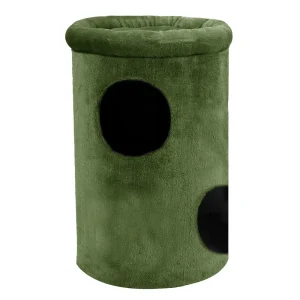Furrlovers House with Plush Cushion for Cats (Green)