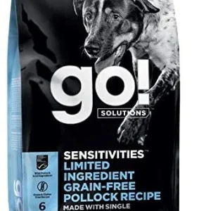 Petcurean GO! Sensitivities LID Grain-Free Pollock Recipe Dry Dog Food - 3.5 lb Bag