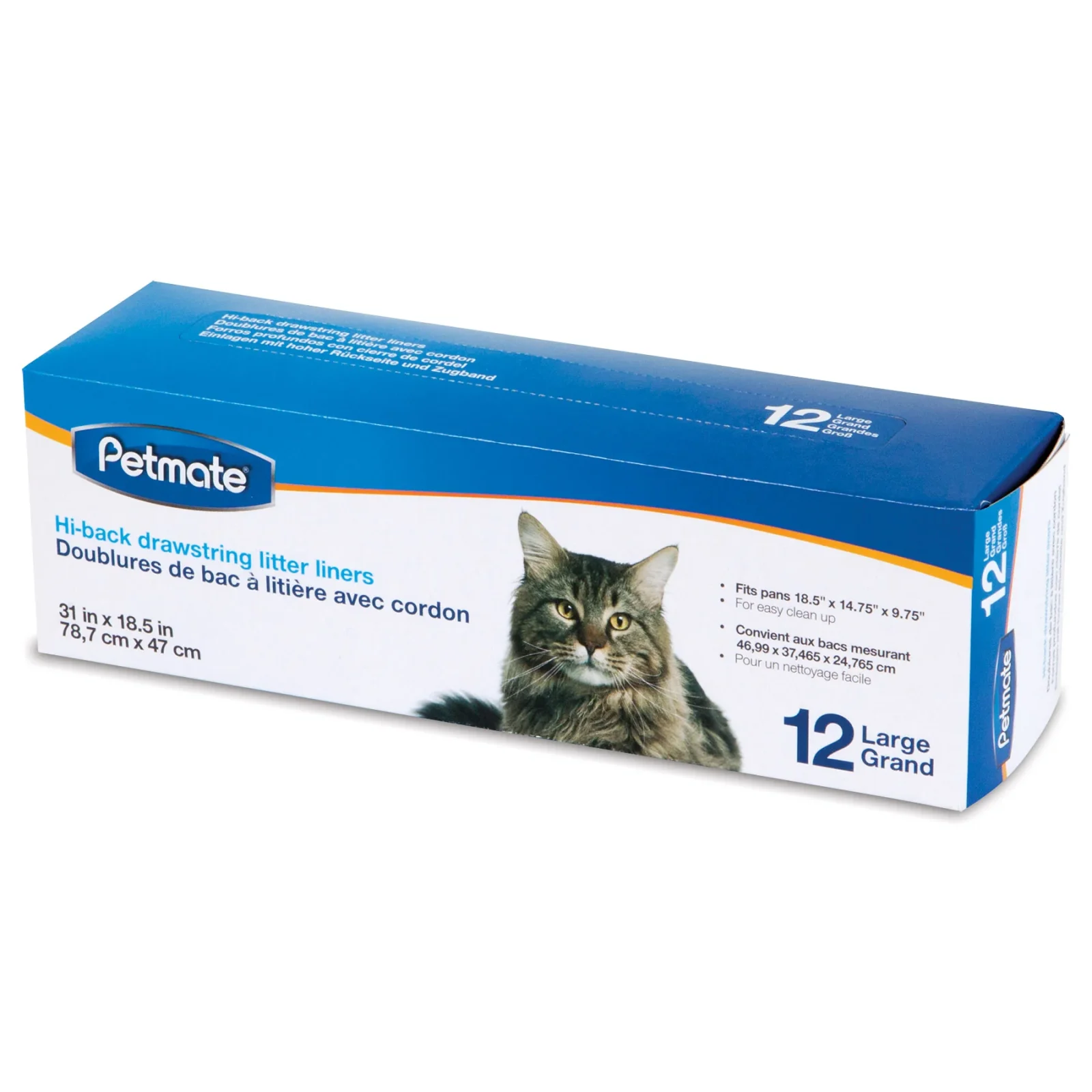 Petmate Drawstring Hi-Back Litter Box Liners - Image 2