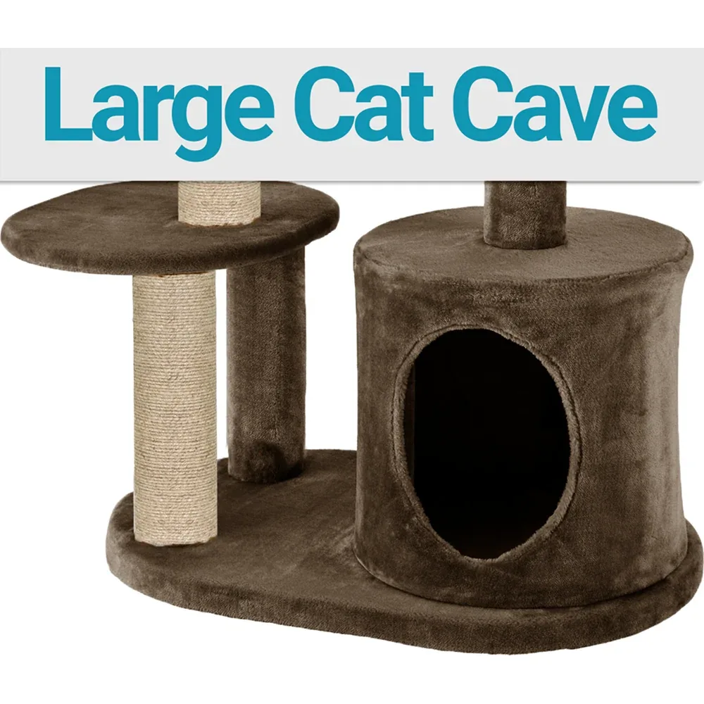 Furrlovers Multi Level Plush Cat Tree with Condo & Sisal Scratching Posts - Image 2