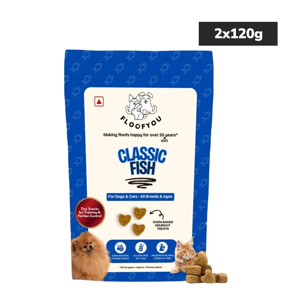 Floofyou Fish Oven Baked Cookie Dog and Cat Treats - Image 2