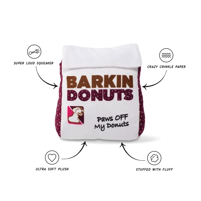 Wagsdale Barkin Donuts Donut Bag Toy - Image 2
