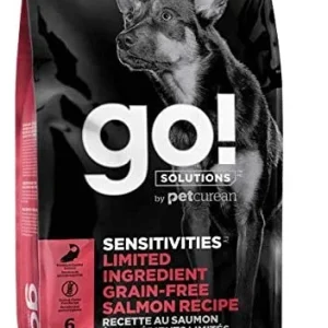 Petcurean GO! Sensitivities LID Grain-Free Salmon Recipe Dry Dog Food - 22 lb Bag