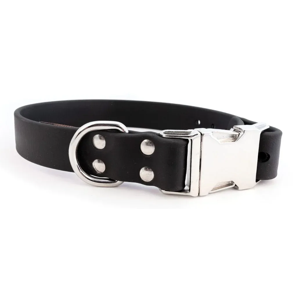 Waterproof Sparky's Choice Collars with Side Release Buckles in Black