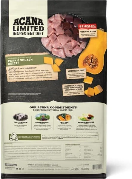 Acana 'Kentucky Dogstar Chicken' Singles Grain-Free Pork & Squash Dry Dog Food - 22.5 lb Bag - Image 2