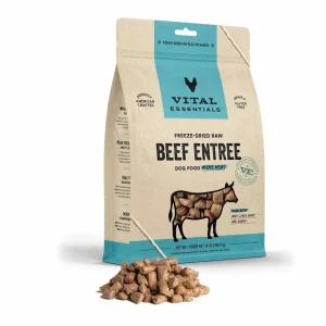 Vital Essentials Freeze-Dried Raw Beef Entree Dog Food Mini Nibs