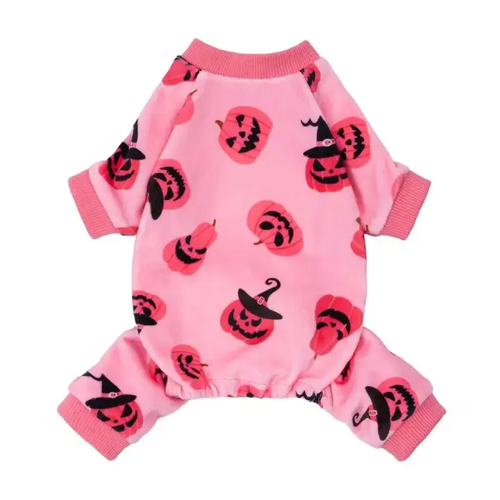 Pink Pumpkin Dog Pajamas - Image 2