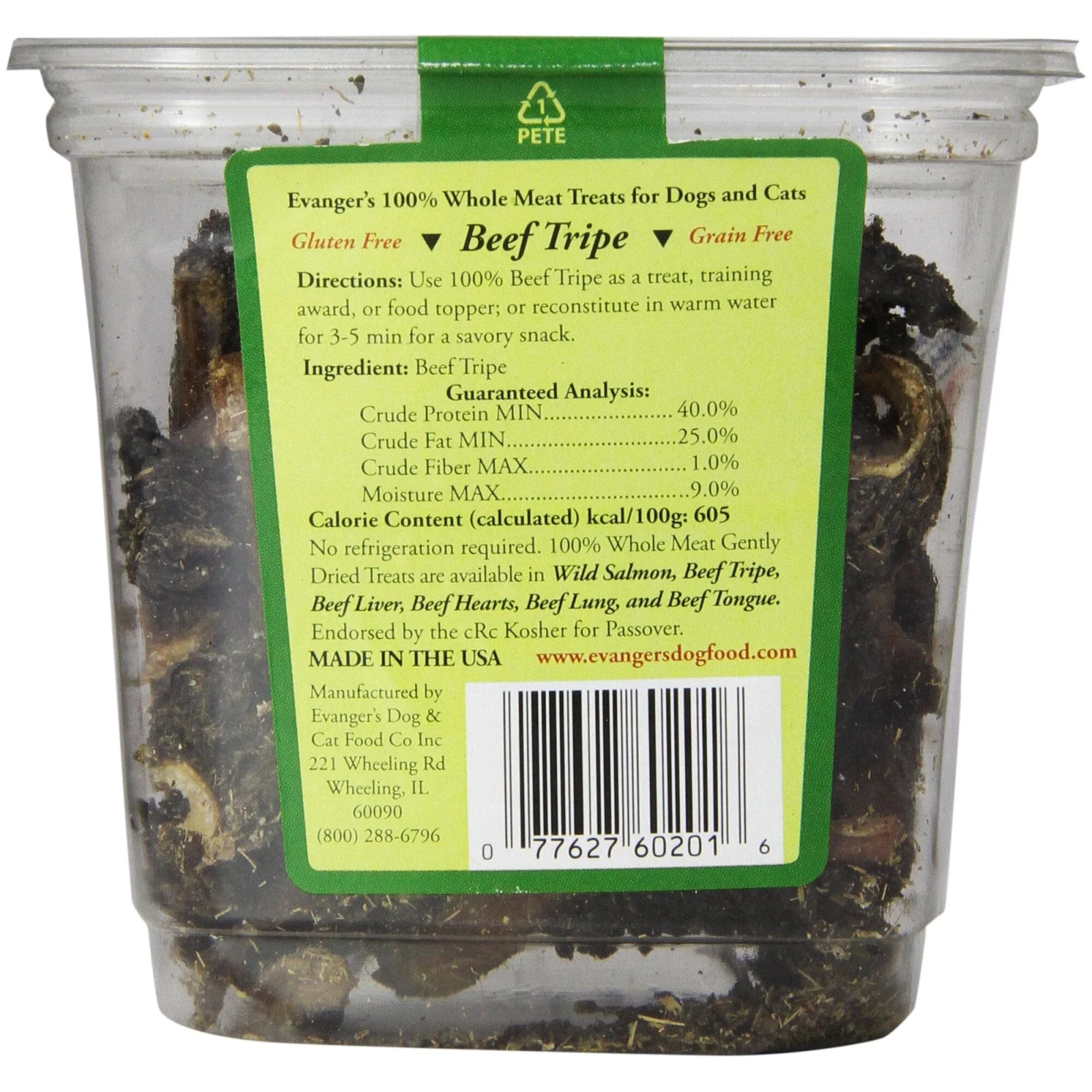 Evanger's Beef Tripe Freeze-Dried Treats for Dogs and Cats - 3.5 oz Bag - Image 2