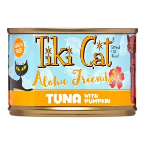Tiki Cat Grain-Free Aloha Friends Tuna with Pumpkin Canned Cat Food - 5.5oz Cans - Case of 8