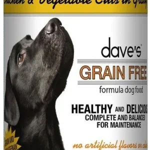 Dave's Pet Food Grain Free Chicken & Vegetable Cuts in Gravy Canned Dog Food - 13.2 oz Cans - Case of 12
