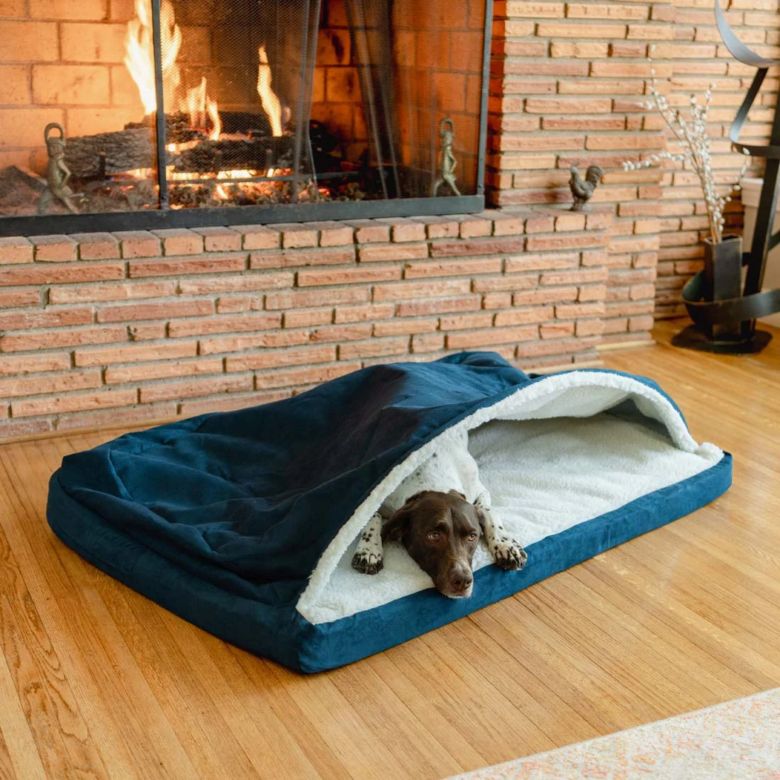 Orthopedic Luxury Cozy Cave® Rectangle Dog Bed – Microsuede - Image 2