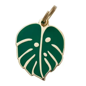 Monstera Leaf Pet ID Tag