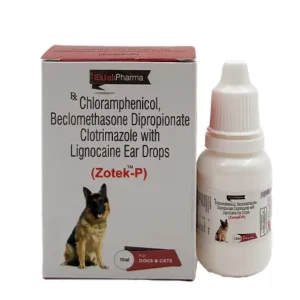 Ek Tek Zotek P Ear Drops for Dogs and Cats