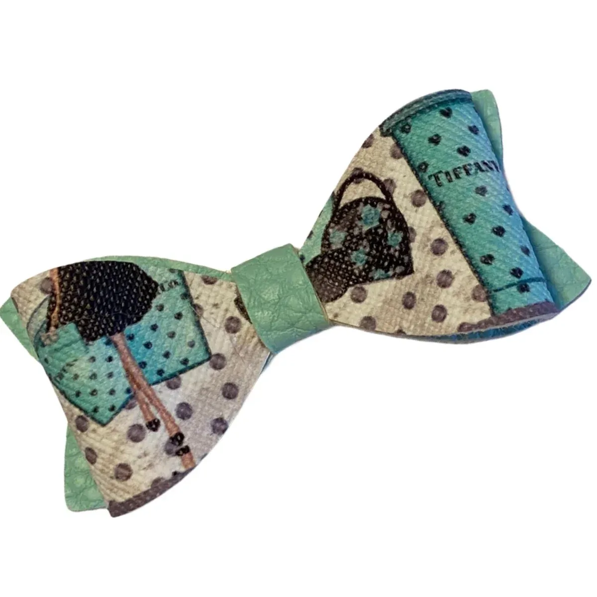 Coffee at Sniffany Vegan Leather Dog Bow by Bark Fifth Avenue - Image 2