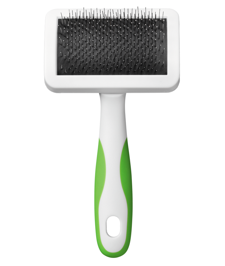 Andis Medium Firm Slicker Brush - Green/White