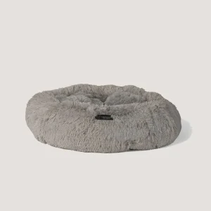 NANDOG Light Grey Calming Shaggy Bed