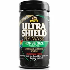 Absorbine UltraShield Fly Mask, Horse Size with Ears - Image 2