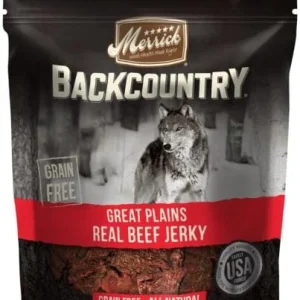 Merrick Treats Great Plains Real Beef Jerky Dog Jerky Treats - 4.5 oz Bag