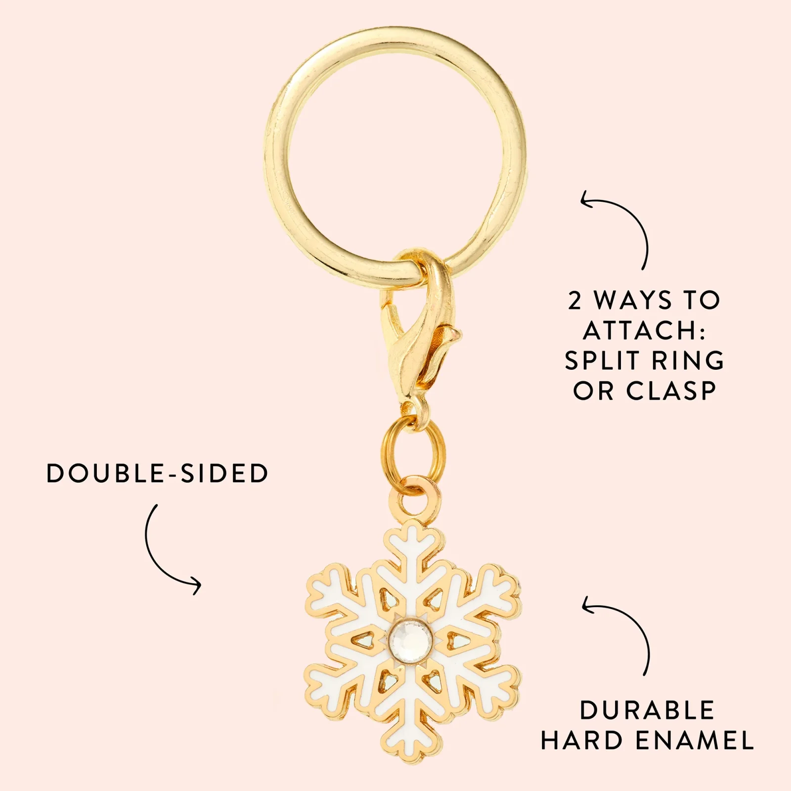 Snowflake Collar Charm - Image 2