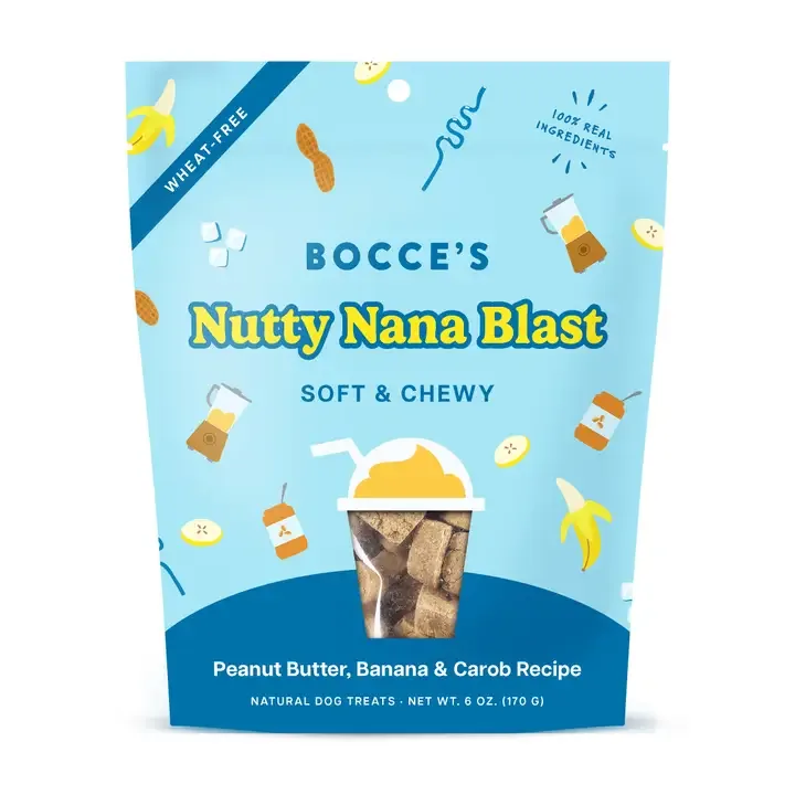 Bocce's Bakery Nutty Nana Blast Soft & Chewy Dog Treats 6oz