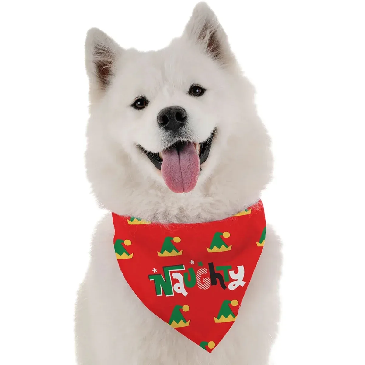 Naughty Holiday Dog Bandana by Bandoggies - Image 2