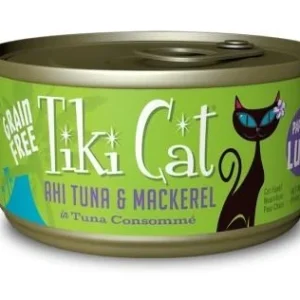 Tiki Cat Papeeko Lua Canned Cat Food - Ahi Tuna & Mackeral - Case of 12