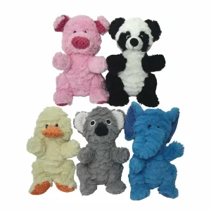 Multipet Wrinkleez Plush Dog Toy Assorted Animals 9 in