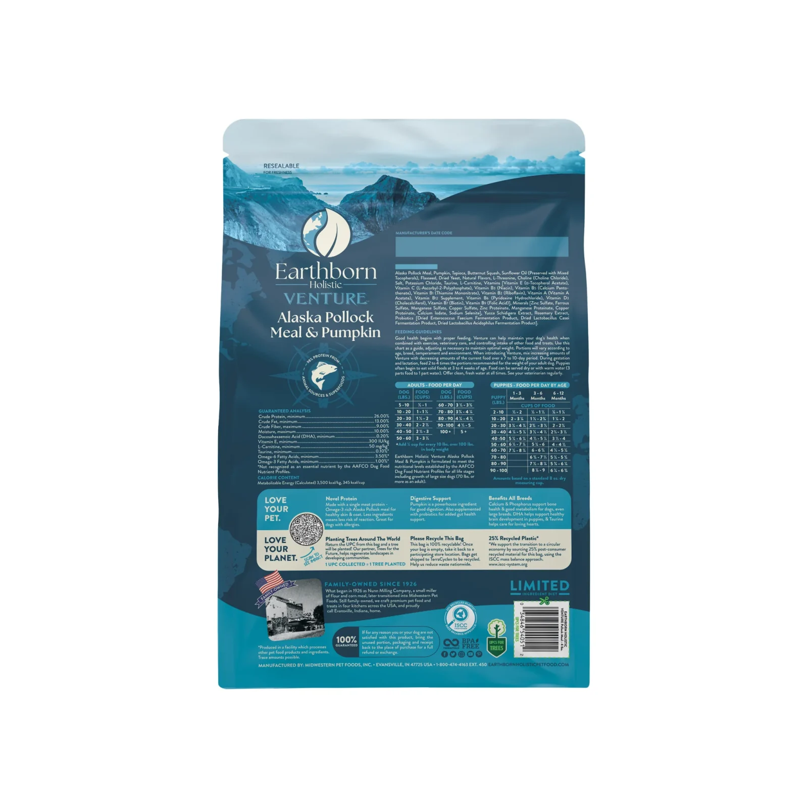 Earthborn Holistic Grain Free Limited Ingredient Diet Dry Venture Dog Food - Image 2