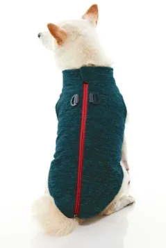 Zip Up Fleece Wash in Turquoise Wash