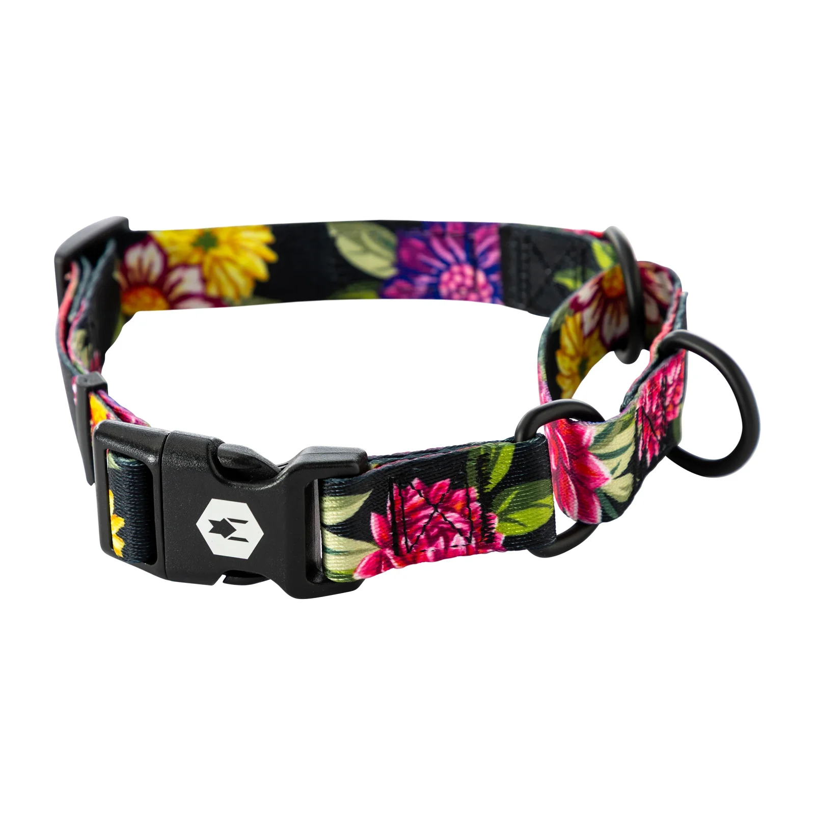 DarkFloral Martingale Dog Collar