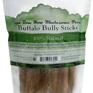 Papa Bow Wow Bully Stix Dog Bully Sticks - 6 Inch - 1 lb