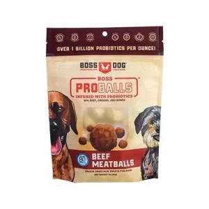 Boss Dog Proball Meatballs Freeze-Dried Meatballs Beef Dog Treats - 3 oz Pouch